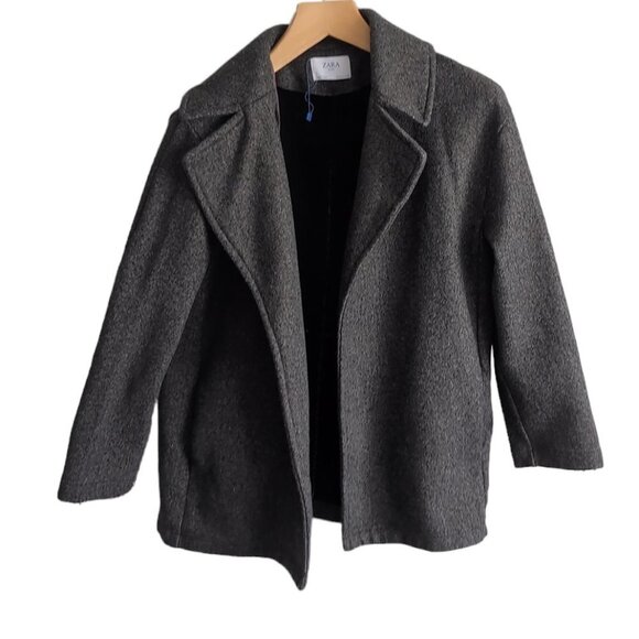 Zara Wide Lapel Coat - Picture 3 of 6